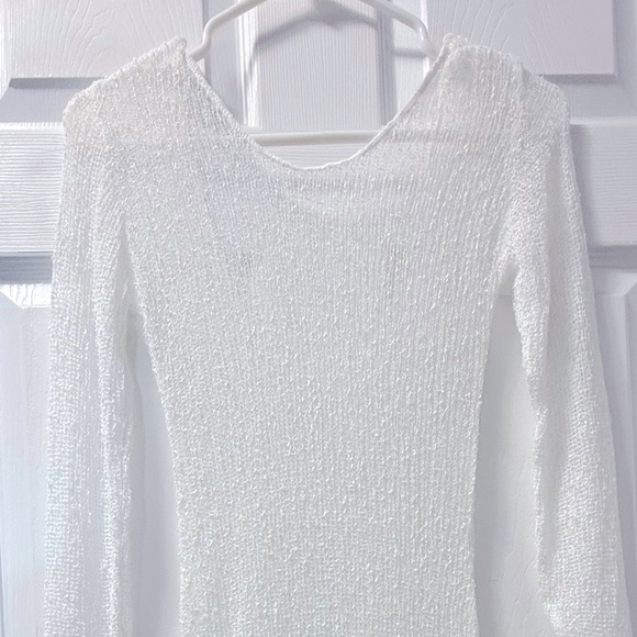 Tranquila Swimwear Beach | Cover Up | White Knit Dress - Small - Medium - Picture 8 of 10